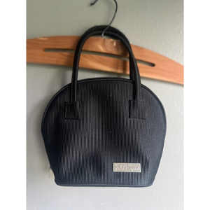 Vintage Falchi Sport Black Ribbed Mini Purse‎